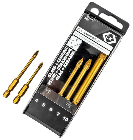 Glass / Ceramic Drill Bit Set, 5 Piece - T3059