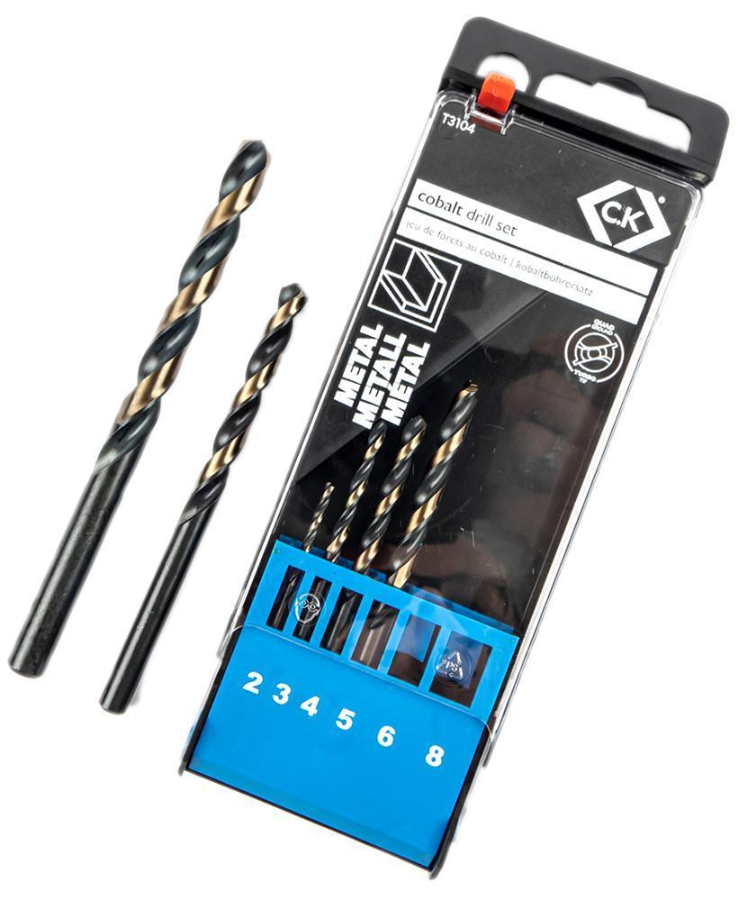 Cobalt Split Point Drill Bit Set, 6 Piece - T3104