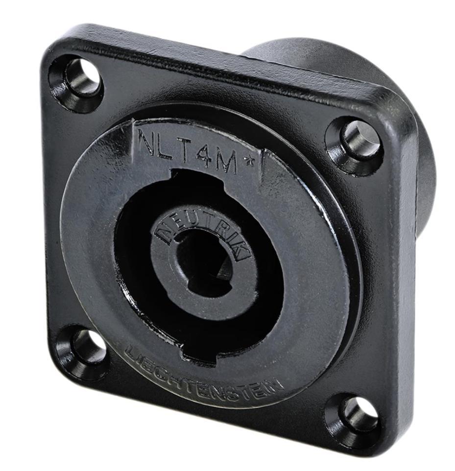 4 Pole Male Chassis Connector - NLT4MPXX-BAG