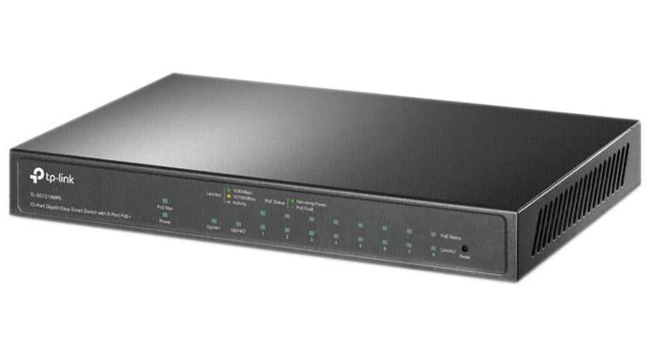 10 Port Gigabit Easy Smart Switch with PoE+ and SFP Slot - TL-SG1210MPE