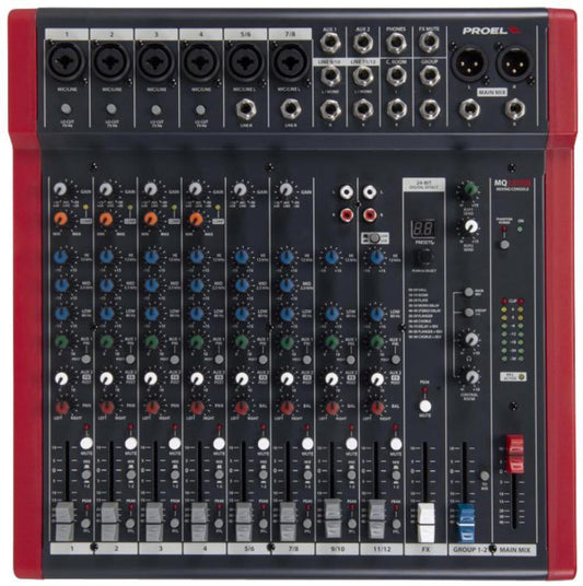 12 Channel Audio Mixer with DSP &amp; USB - MQ12USB