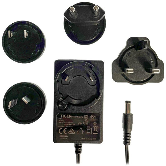 5V, 3A, 15W, Interchangeable International Plug-In Power Supply (Level VI), 2.1mm Plug - TP1128
