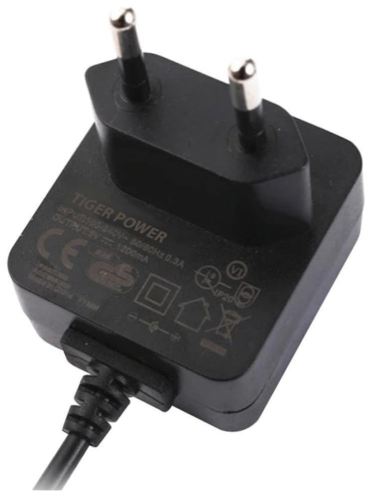 12V, 500mA, 6W Euro Plugtop Power Supply, 2.1mm Plug - TP1133