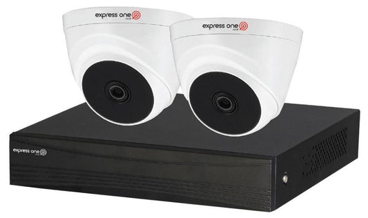 4 Channel DVR with 2x Turret Camera 2MP Kit, 1TB HDD - EXP-4CHN-2TUR-2MP-1TB