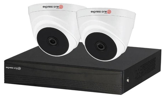 4 Channel DVR with 2x Bullet Camera 5MP Kit, 1TB HDD - EXP-4CHN-2TUR-5MP-1TB