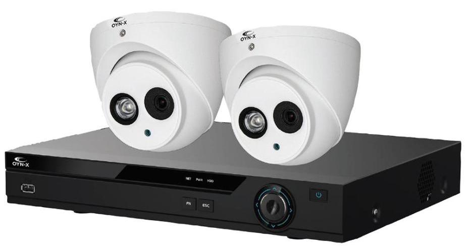 4CH DVR 5MP Kit with 1TB HDD &amp; 2x Turret Camera - EAGLE-4-2TUR-5MP-1TB