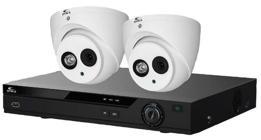 4CH DVR 5MP Kit with 1TB HDD &amp; 2x Turret Camera - EAGLE-4-2TUR-5MP-1TB