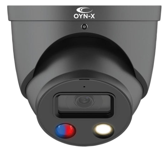 5MP Active Deterrent PoE Network Turret Camera IP67, Grey - EAGLE5C-IP-AD-TUR-FG