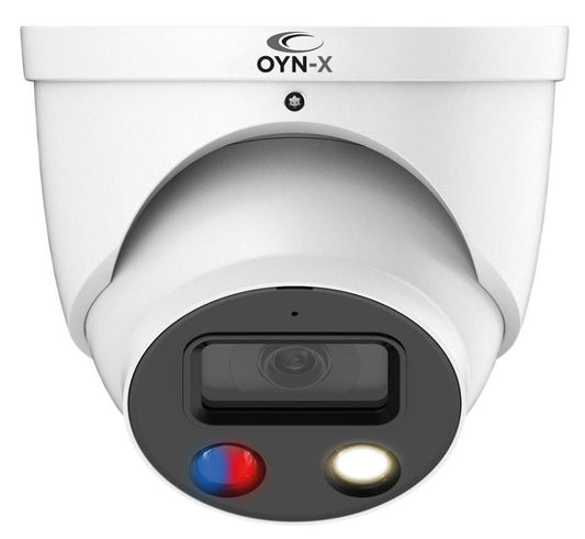 5MP Active Deterrent PoE Network Turret Camera IP67, White - EAGLE5C-IP-AD-TUR-FW
