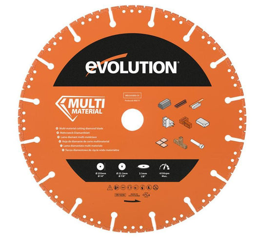 10" (255mm x 22.23mm) Multi-Material Diamond Cutting Blade - MD255SEG-CS