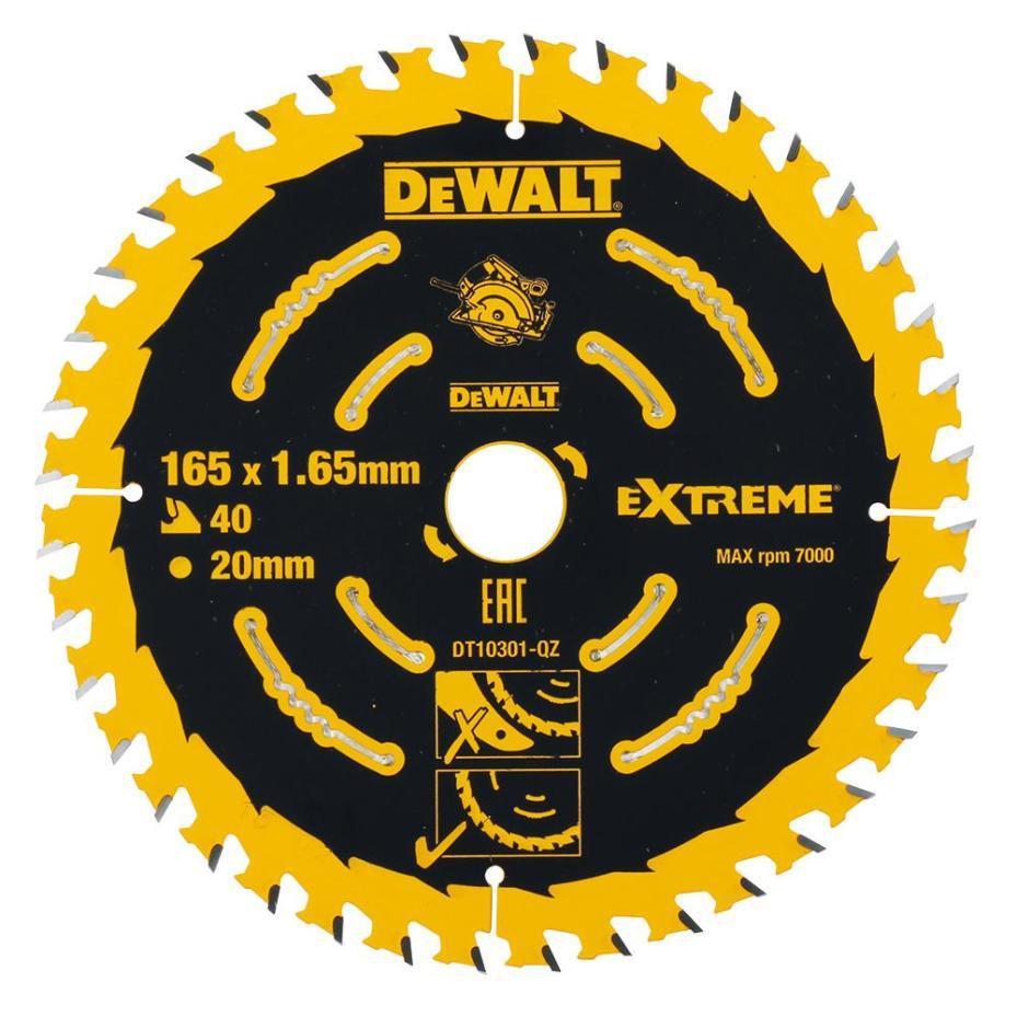 165mm x 40T x 20mm Extreme 2nd Fix Circular Saw Blade - DT10301-QZ