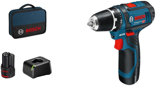 12V 2x 2Ah Li-Ion Cordless Drill Driver Kit - GSR12V15TB