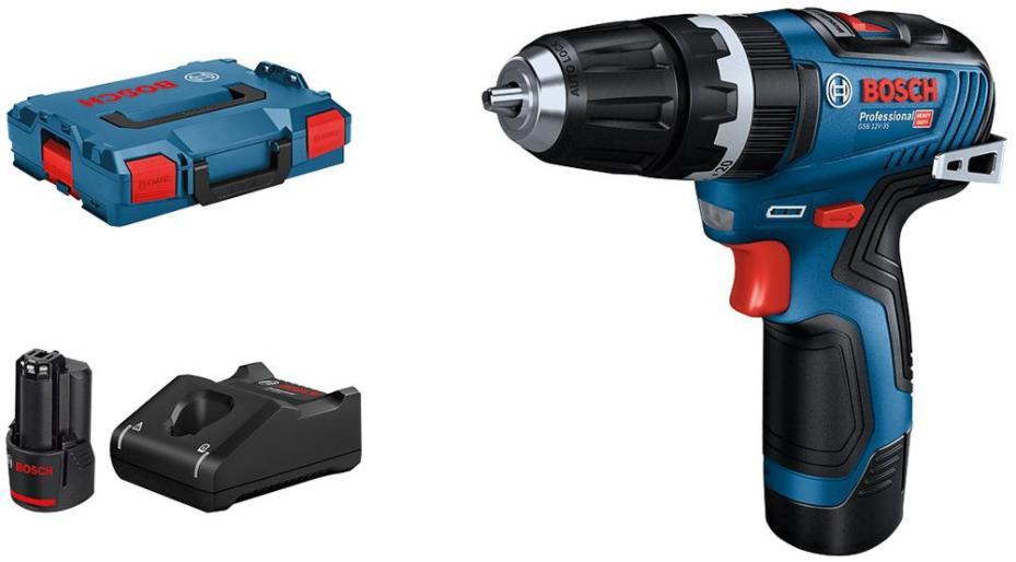 12V 2x 3Ah Li-Ion Cordless Combi Drill Kit - GSB12V35C