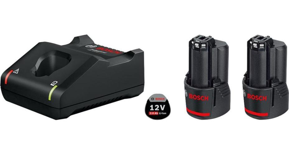 12V Professional Power Tool Battery Charger &amp; 2x 2Ah Batteries Set - GAL12V402