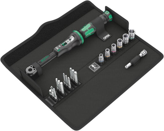 1/4" Click-Torque A 6 Torque Wrench Set, 2.5Nm - 25Nm - 20 Piece Set - 05130110001