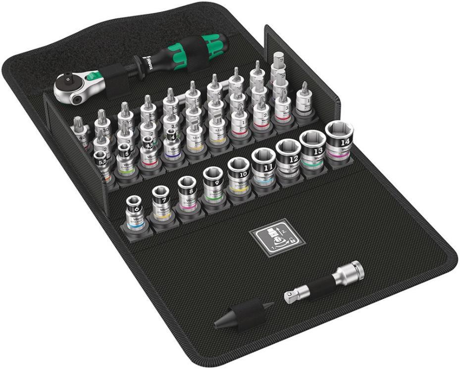 1/4" All-in Zyklop Speed Ratchet &amp; Socket Set, 42 Piece - 05003755001