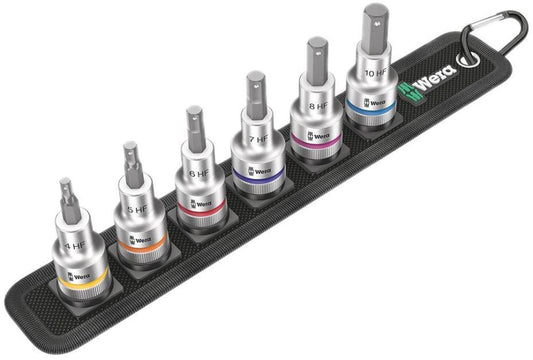 1/2" Zyklop Hex-Plus Holding Function Bit Socket Set, 6 Piece - 05003996001