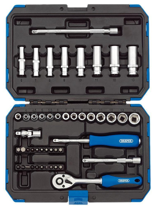 1/4" Square Drive Metric Socket Set, 47 Piece - 16355