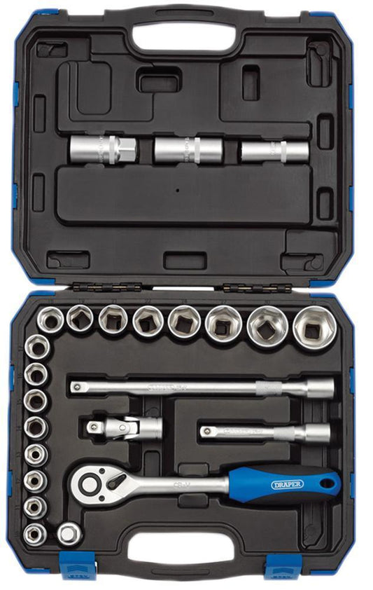 1/2" Square Drive Metric Socket Set, 24 Piece - 16362