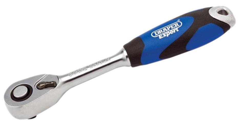 1/2" Square Drive 72 Tooth Soft Grip Reversible Ratchet - 26504