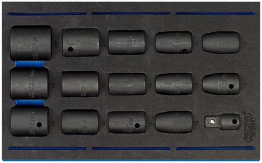 1/2" Impact Socket Set, 15 Piece - 63415