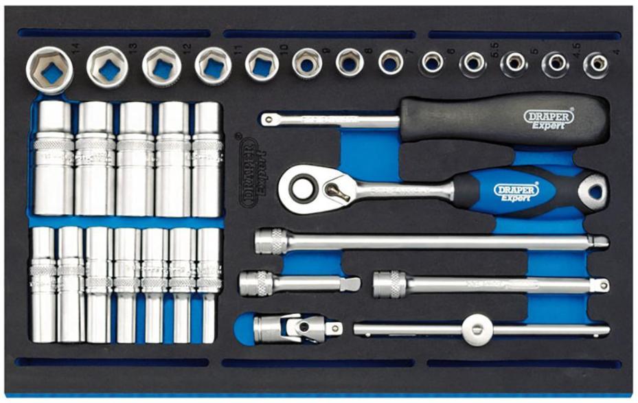 1/4" Ratchet & Socket Set, 32 Piece - 63532