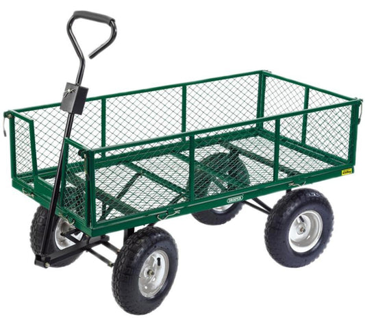 450kg Heavy Duty Steel Mesh Gardener's Cart / Trolley - 85634