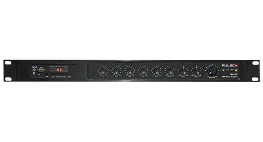 120W 100V PA Mixer Amplifier with USB/FM and BT, 19" 1U Rack Mount - VMA120D