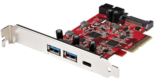 5 Port Combo PCI-Ex Card, 2x USB-A 1x USB-C 10Gb/s 2x USB IDC 5Gb/s - PEXUSB312A1C1H