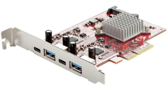 4 Port Combo PCI-Ex Card, 2x USB-A 2x USB-C - PEXUSB312A2C2V
