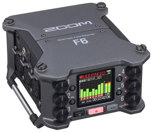 6 Channel Professional Field Recorder 32-bit Float - F6