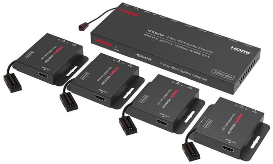 1080p/4K 70m/40m 4 Way HDMI Splitter/Extender Kit - HDXS470P