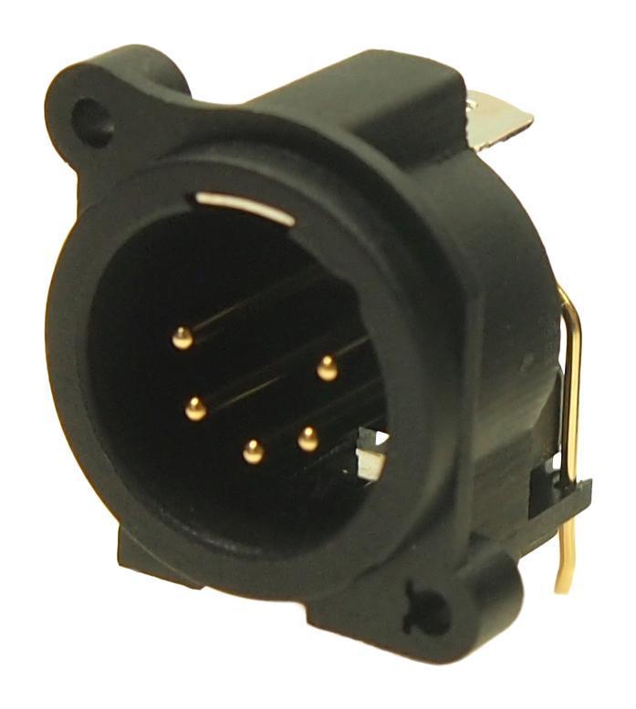 5 Pin XLR Panel PCB Mount Plug - MP300255