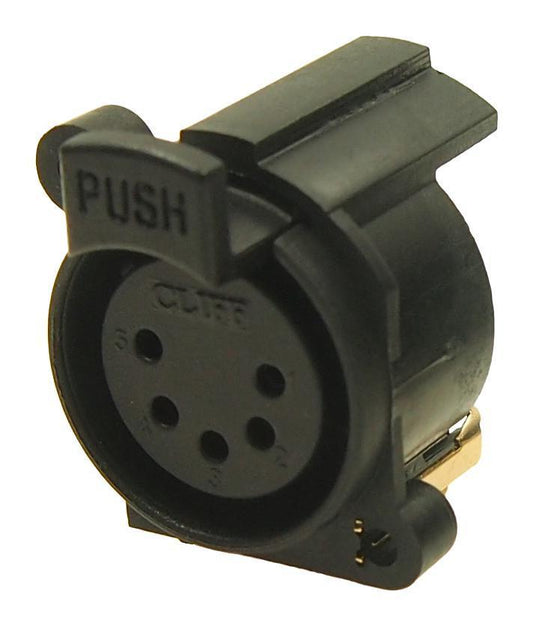 5 Pin XLR Panel PCB Mount Socket - MP300405