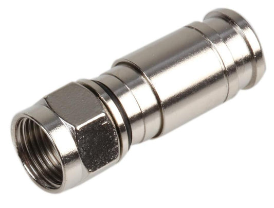 Compression F Connector Plug, 75 Ohm, Pack of 50 - PROCON22