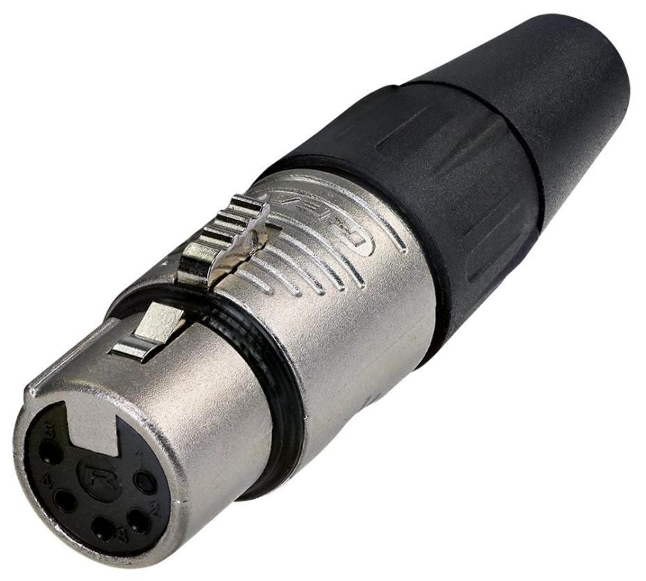 5 Pole XLR Socket, Nickel - RC5F