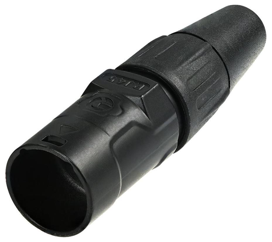 RJ45 Ethernet Housing Connector Plug Carrier Shell, Cable Mount, Black ...