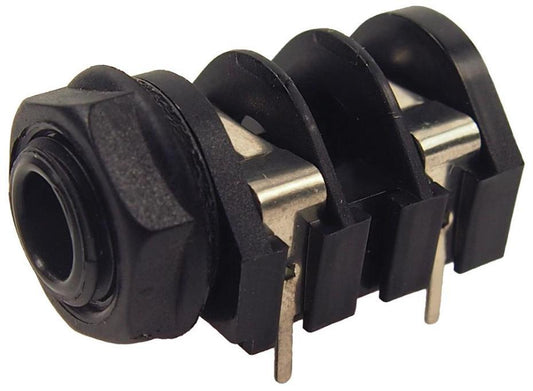 6.35mm 1/4" PCB Mono Jack Socket - CL1166A