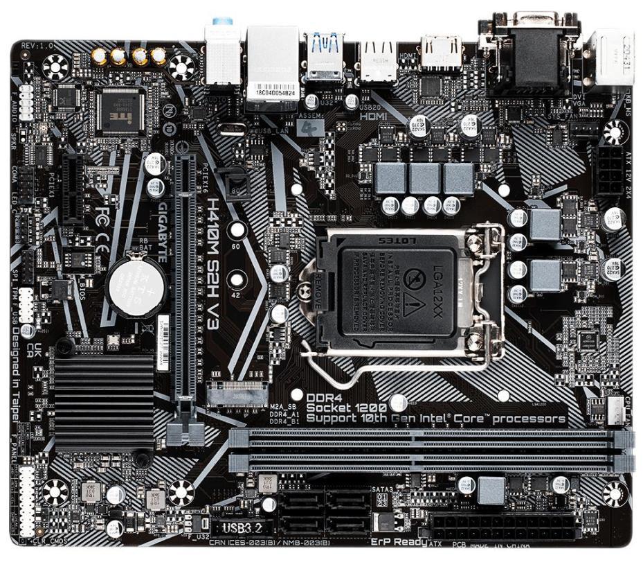 Intel H510 Express Socket 1200 Micro ATX Motherboard - H410M S2H V3 ...