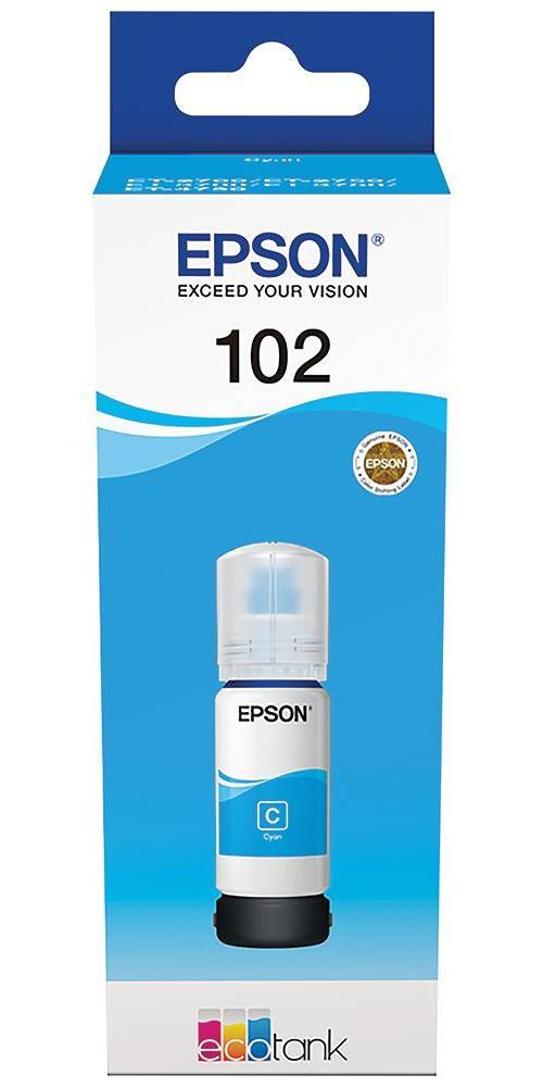 102 EcoTank Ink Refill Bottle, Cyan - C13T03R240