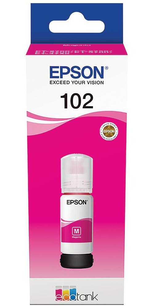 102 EcoTank Ink Refill Bottle, Magenta - C13T03R340