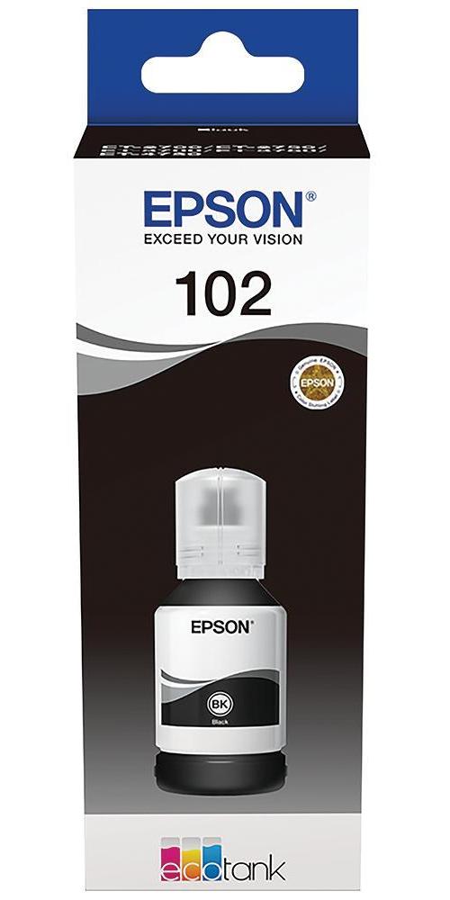102 EcoTank Ink Refill Bottle, Black - C13T03R140