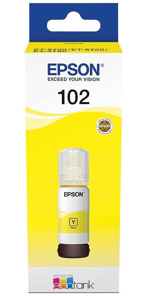 102 EcoTank Ink Refill Bottle, Yellow - C13T03R440