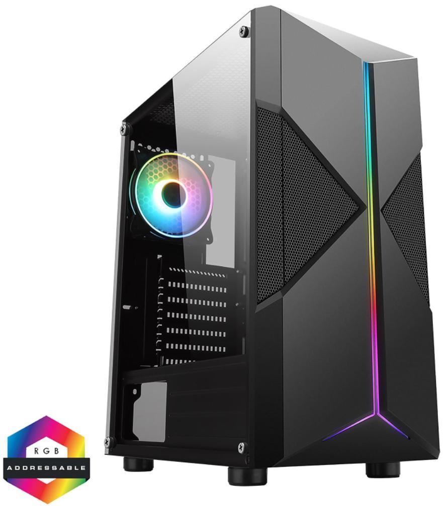 Pyro ATX PC aRGB Gaming Case , Black - CITPYRO – Rapidwarehouse