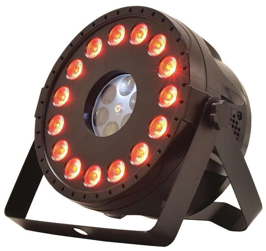 4x3W RGBW Gobo + 15x1.5W RGB Wash Light Fixture with Bracket - GOBOPAR35