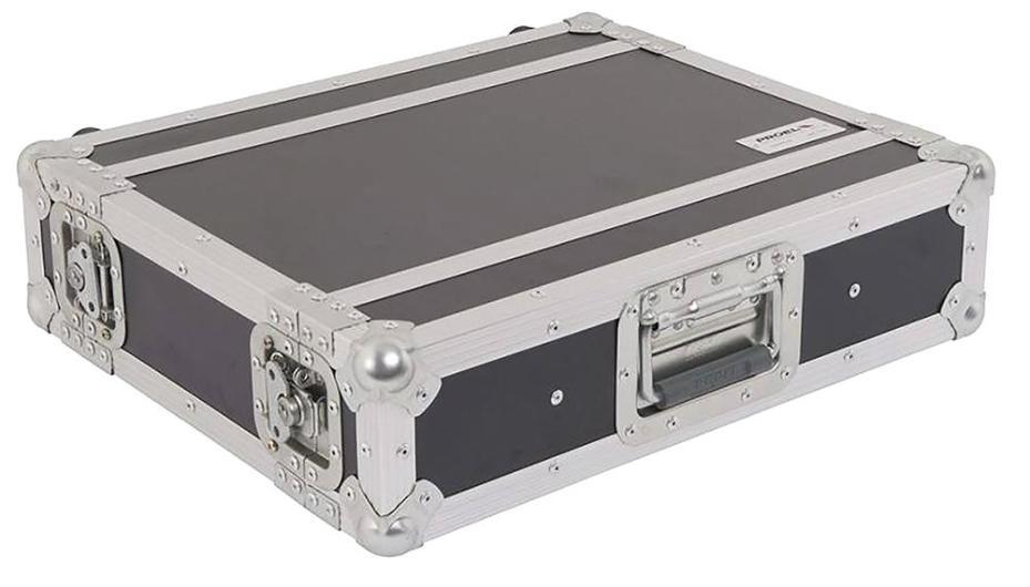 2U 19" Rack Flight Case, 25cm Depth - CR152BLKM