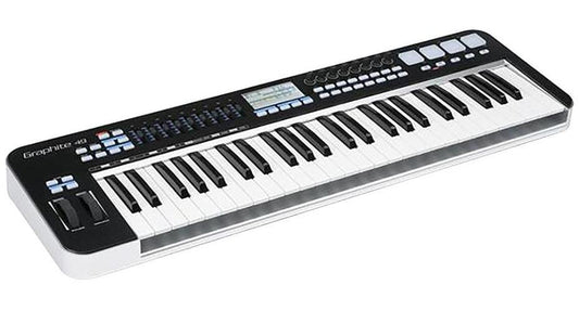 49-Keys MIDI Keyboard Controller USB with Adjustable Velocity - GRAPHITE 49.