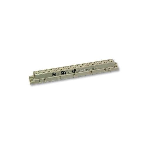 HARTING - 0902 264 6825 - SOCKET, DIN41612, B, 64WAY , 2 ROW , PCB PINS , 4 MM L