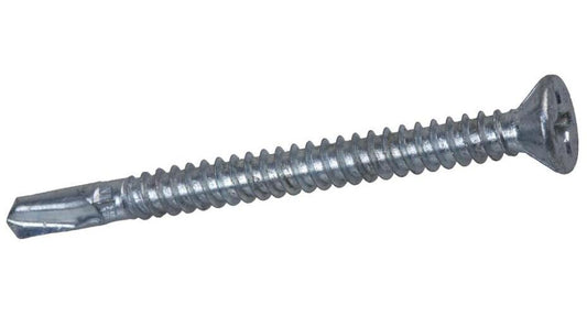 5.5mm x 55mm Countersunk Head Phillips Bi-Metal Wing-Tip No.5 Self-Drilling Screws, 200 Pack - BMHW55