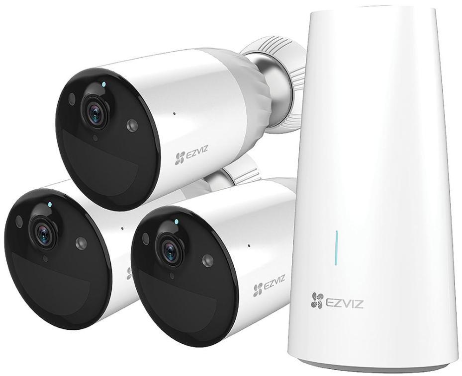 Battery Powered Security Camera Kit, Triple Pack, 1080p Full HD, IP66 - CS-BC1-B3
